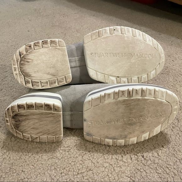 Stuart Weitzman Sneaker Sock Bootie Shoes Women’s 7.5 Seal Light Taupe HTF! - Picture 12 of 16